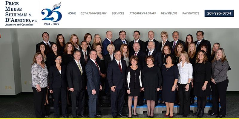 Price Messe Shulman and D'Armino PC Attorneys and Counselors website.